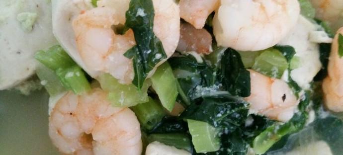 小油菜拌虾仁的制作方法（健康美味的家常菜谱）