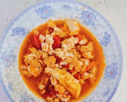 家常美食——鲜豆腐炒西红柿（健康易做）