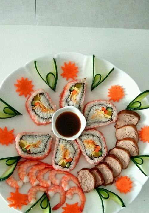 五彩寿司，色彩艳丽美味多样！