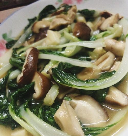 香菇小白菜的做法（简单易学）