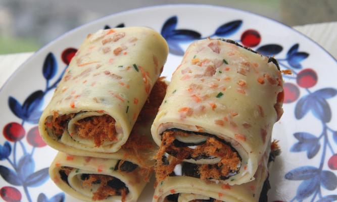 肉松蛋饼的制作方法（口感细腻）