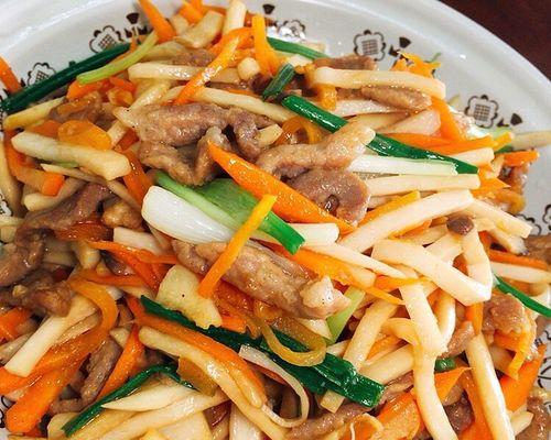 美味易做的肉丝杏鲍菇料理（绝对健康）