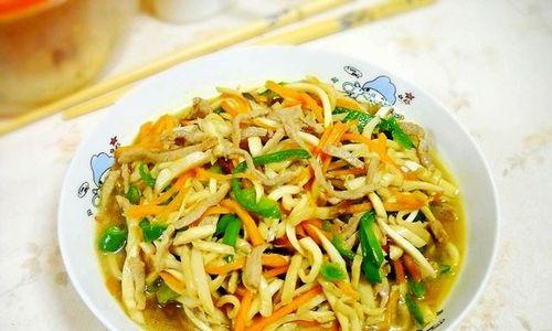 美味易做的肉丝杏鲍菇料理（绝对健康）