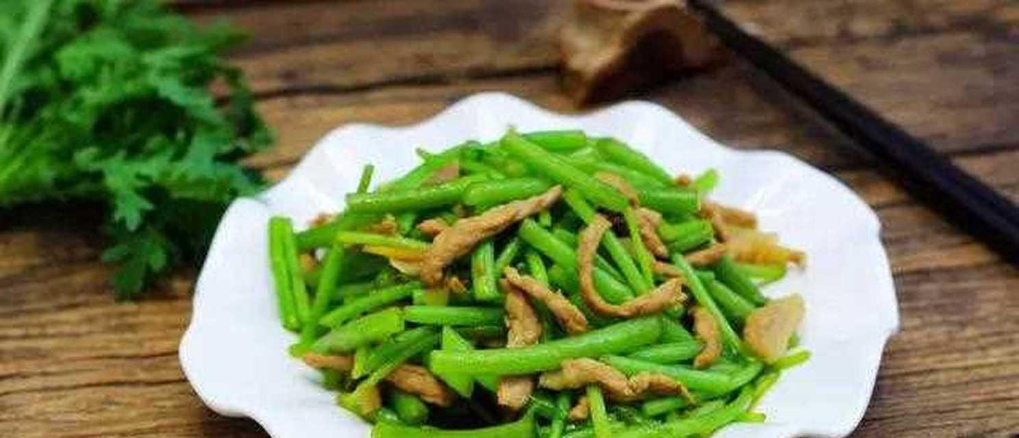 美食菜谱——肉丝蒿子杆儿（家常下饭好味道）