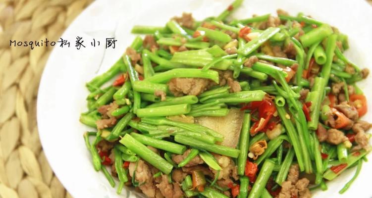 清炒空心菜杆（健康美味）