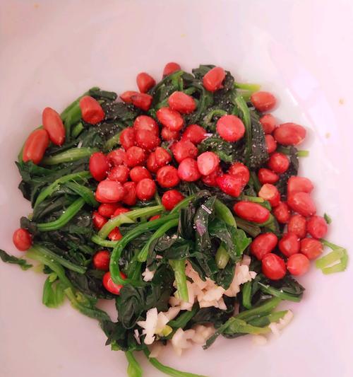 油炸花生米凉拌小菠菜怎么做？步骤和技巧是什么？