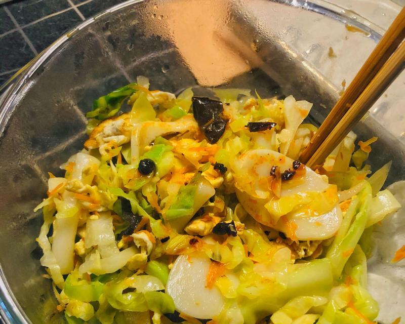 小青菜鸡蛋炒年糕怎么做？步骤和技巧是什么？